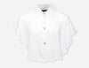 Cropped Undershirt top with collar