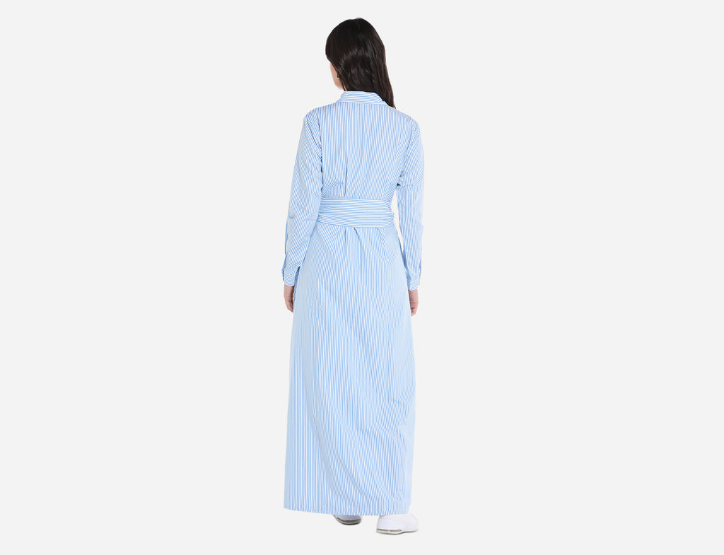 Maxi Striped Cotton Shirt dress