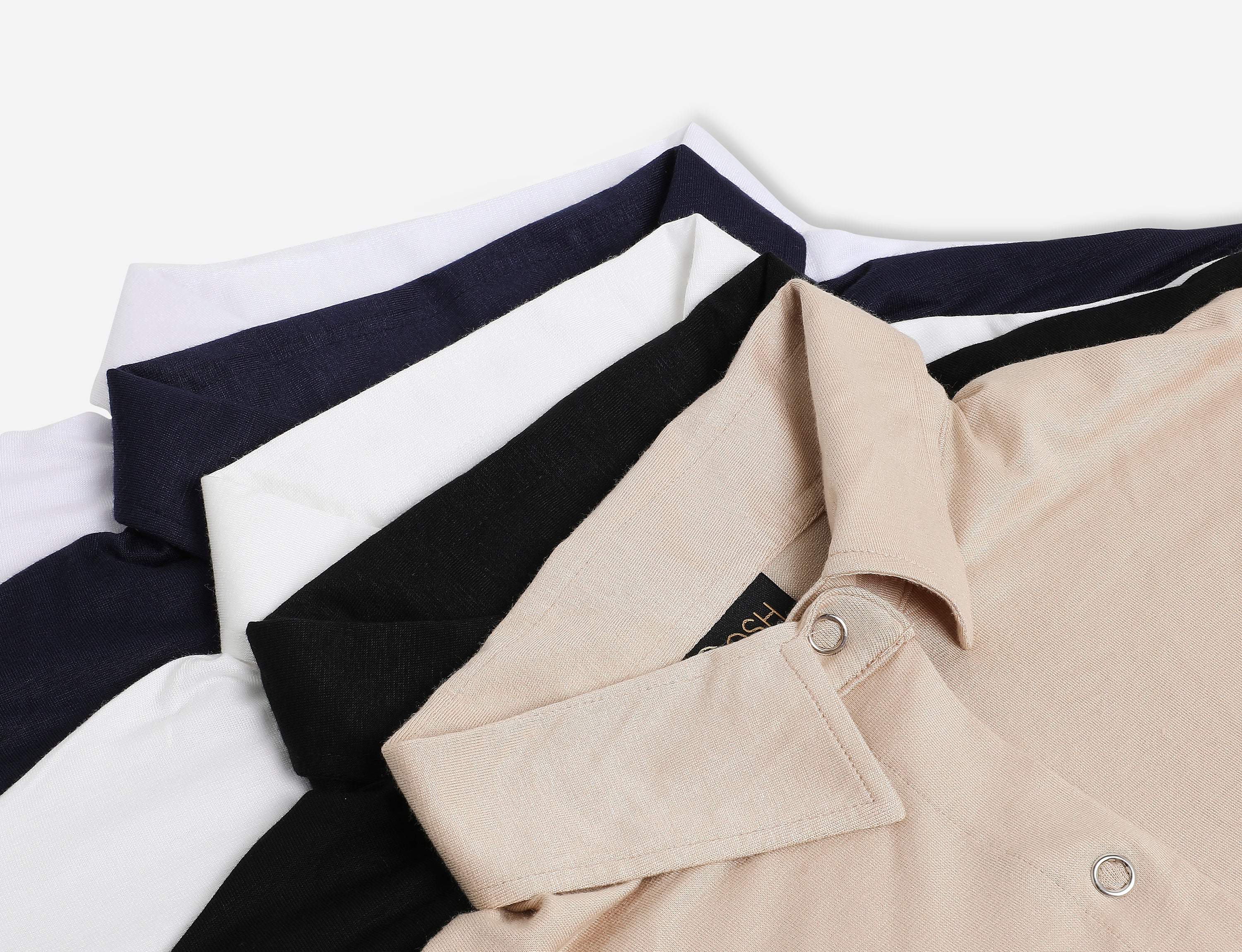 Cropped Undershirt top with collar