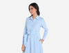 Maxi Striped Cotton Shirt dress