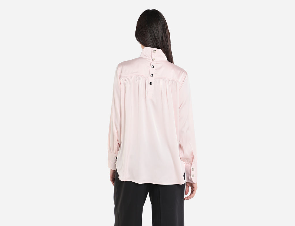 Satin high neck Blouse