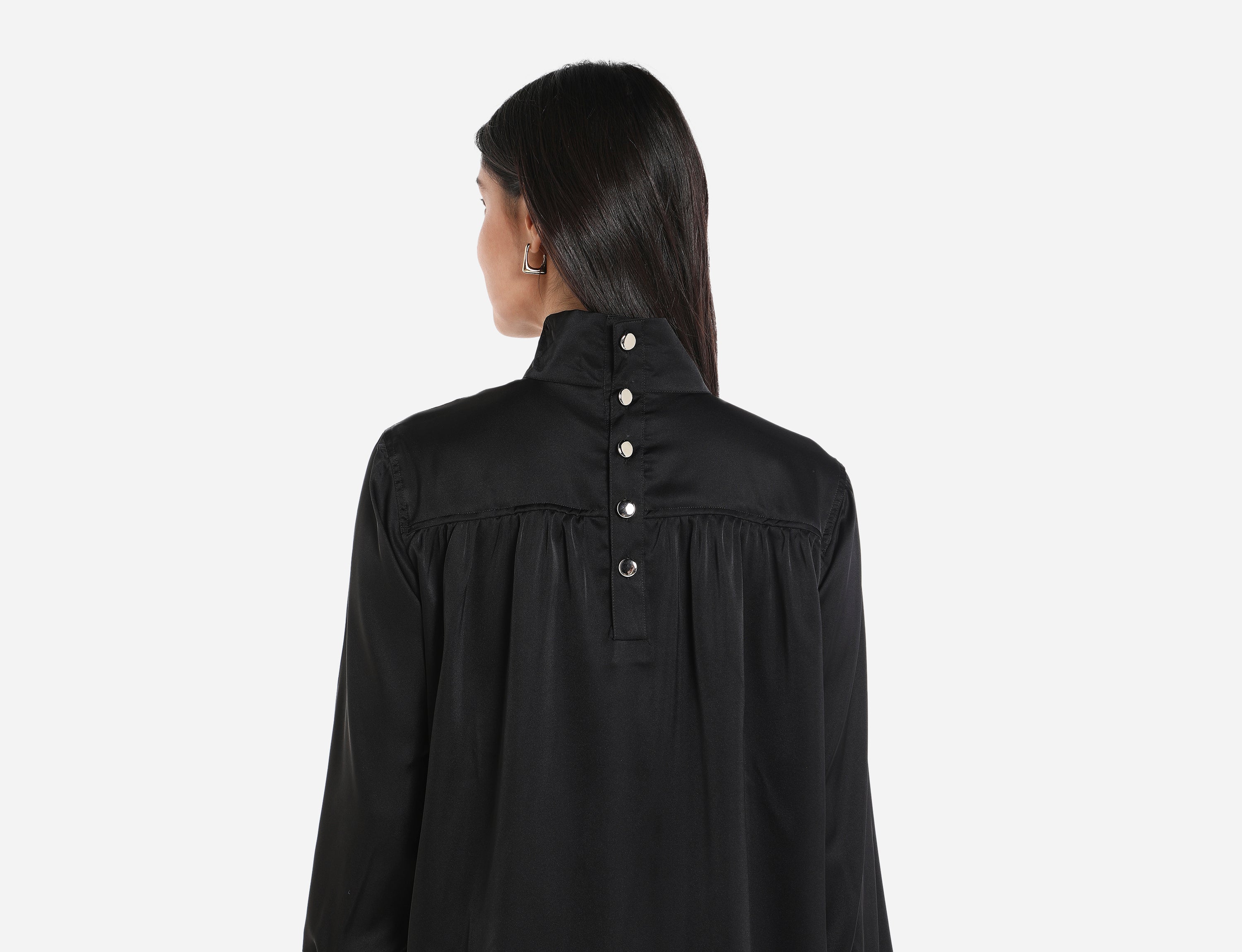 Satin high neck Blouse
