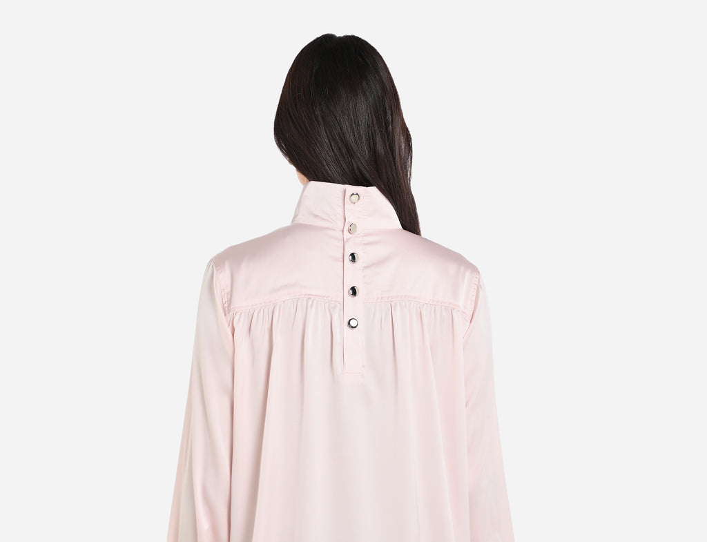 Satin high neck Blouse