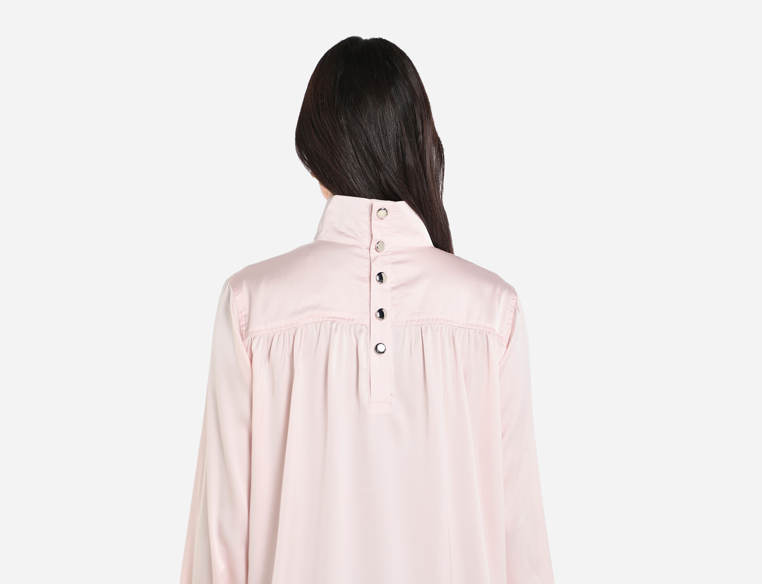 Satin high neck Blouse