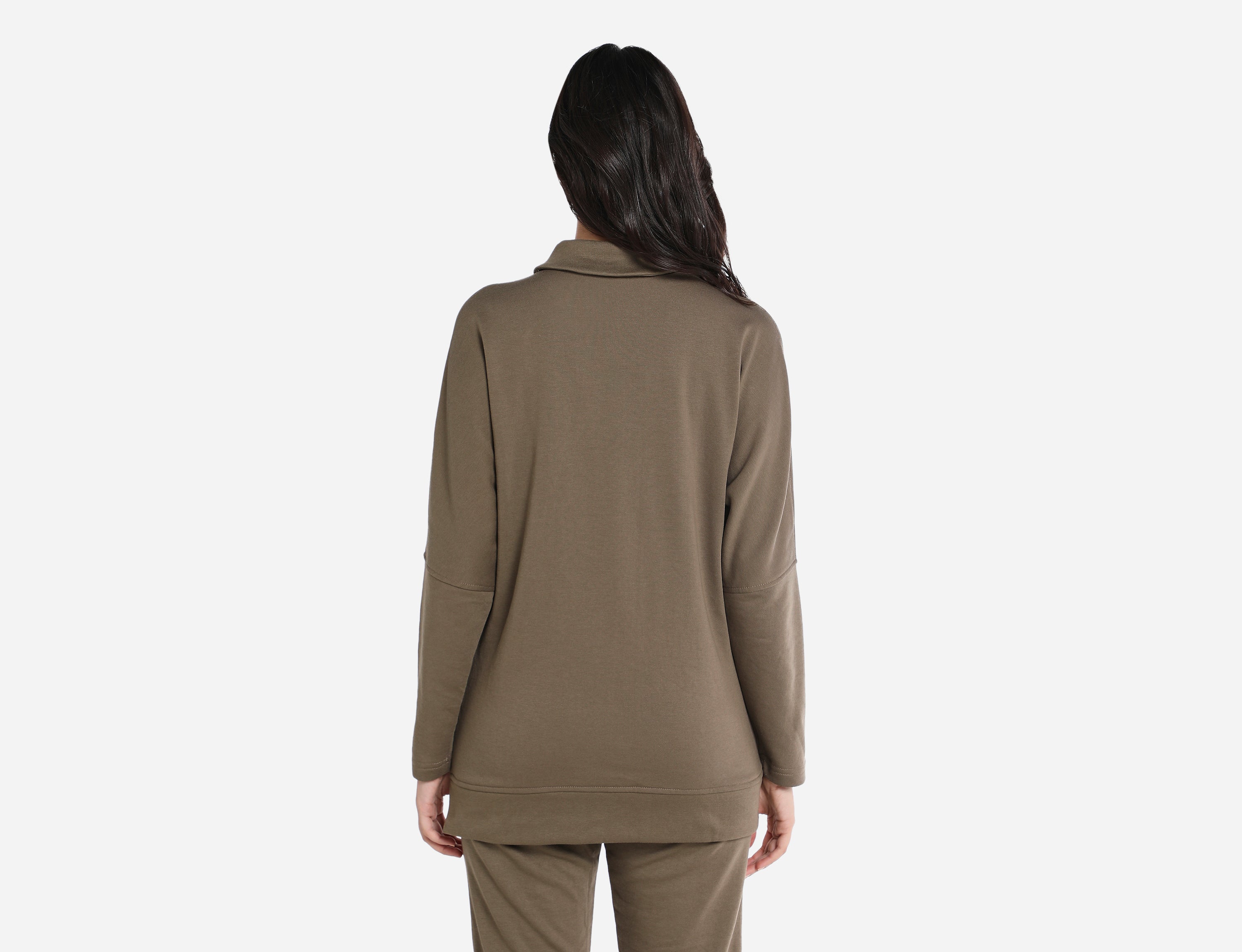 Front Split-Hem Sweatshirt