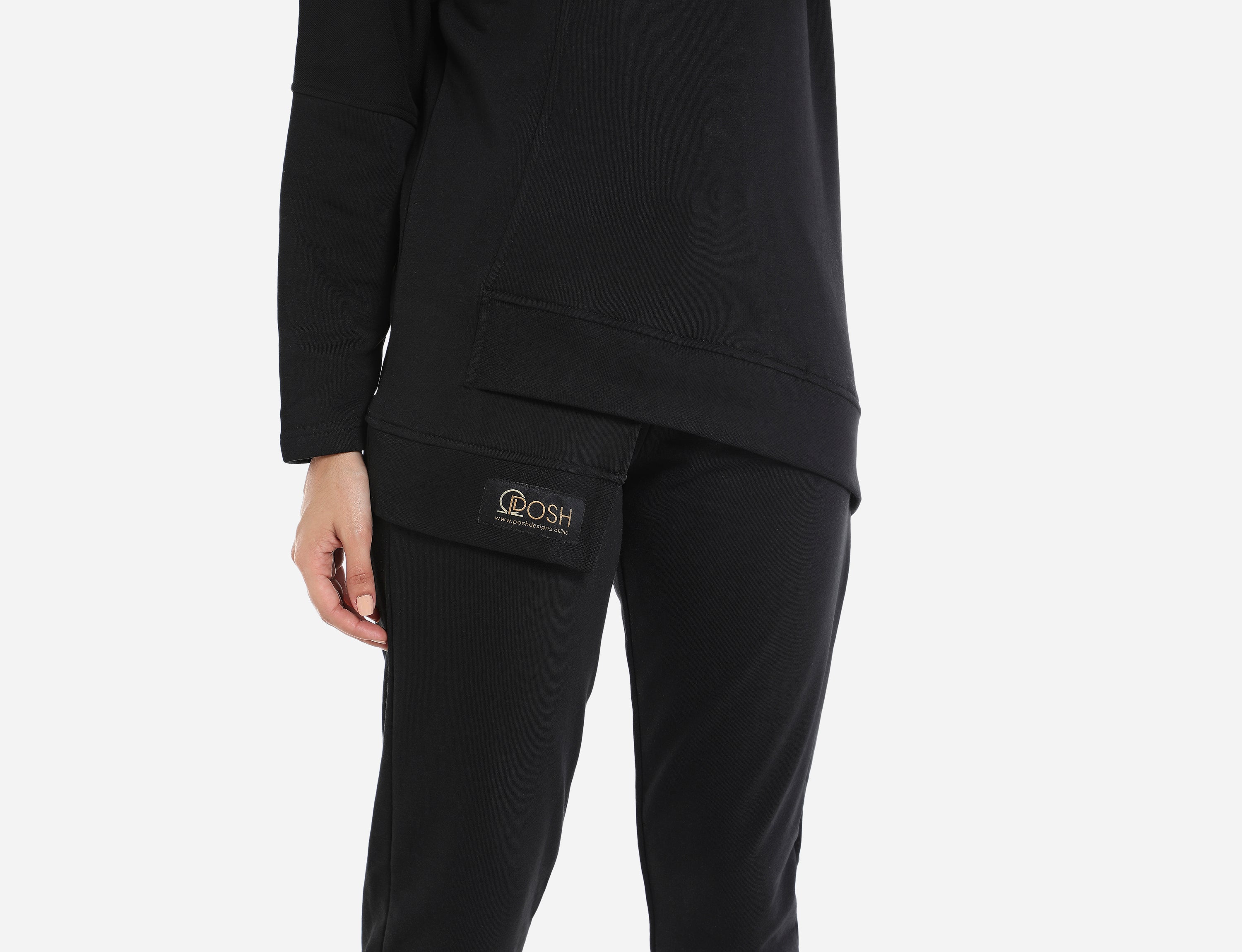 Front Split-Hem Sweatshirt