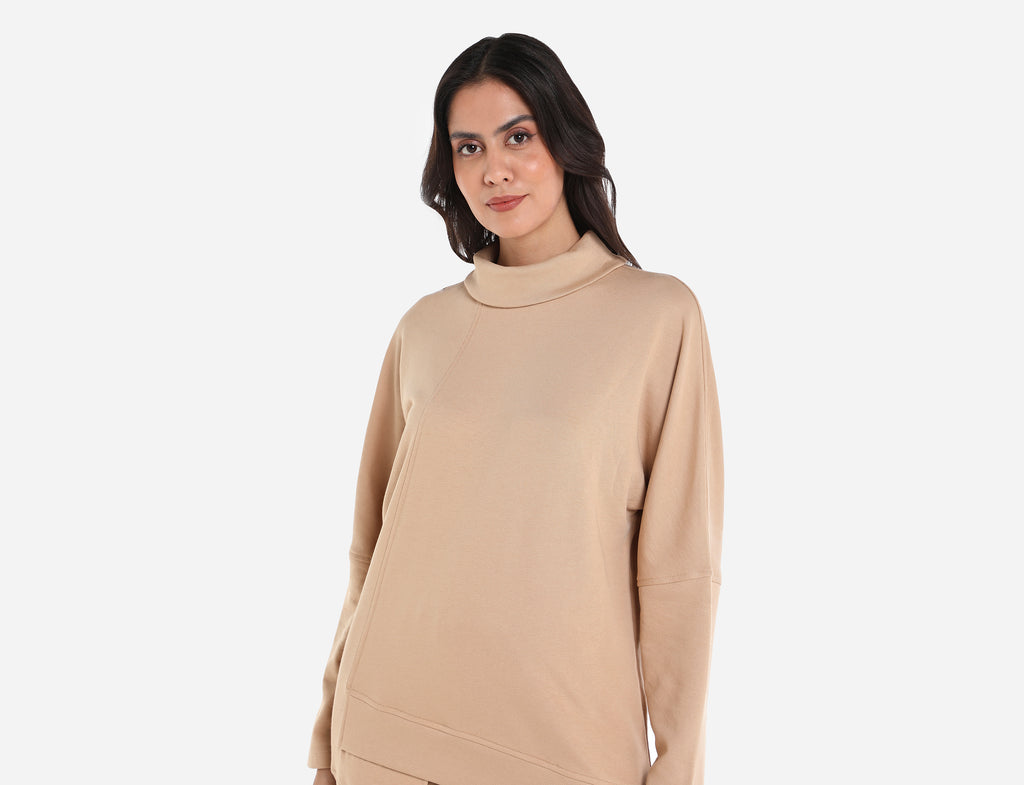 Front Split-Hem Sweatshirt