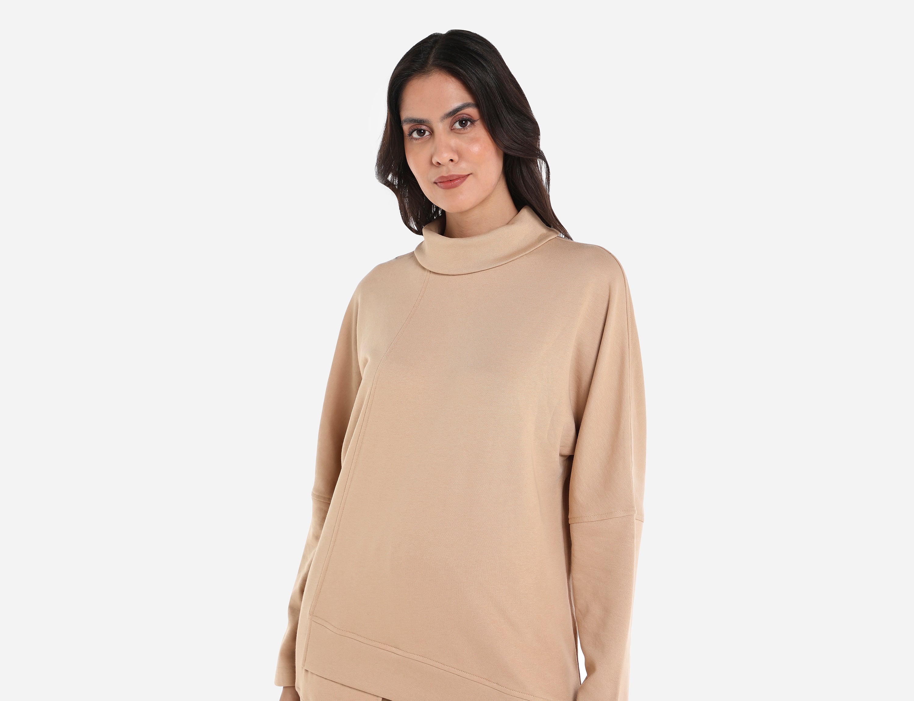Front Split-Hem Sweatshirt