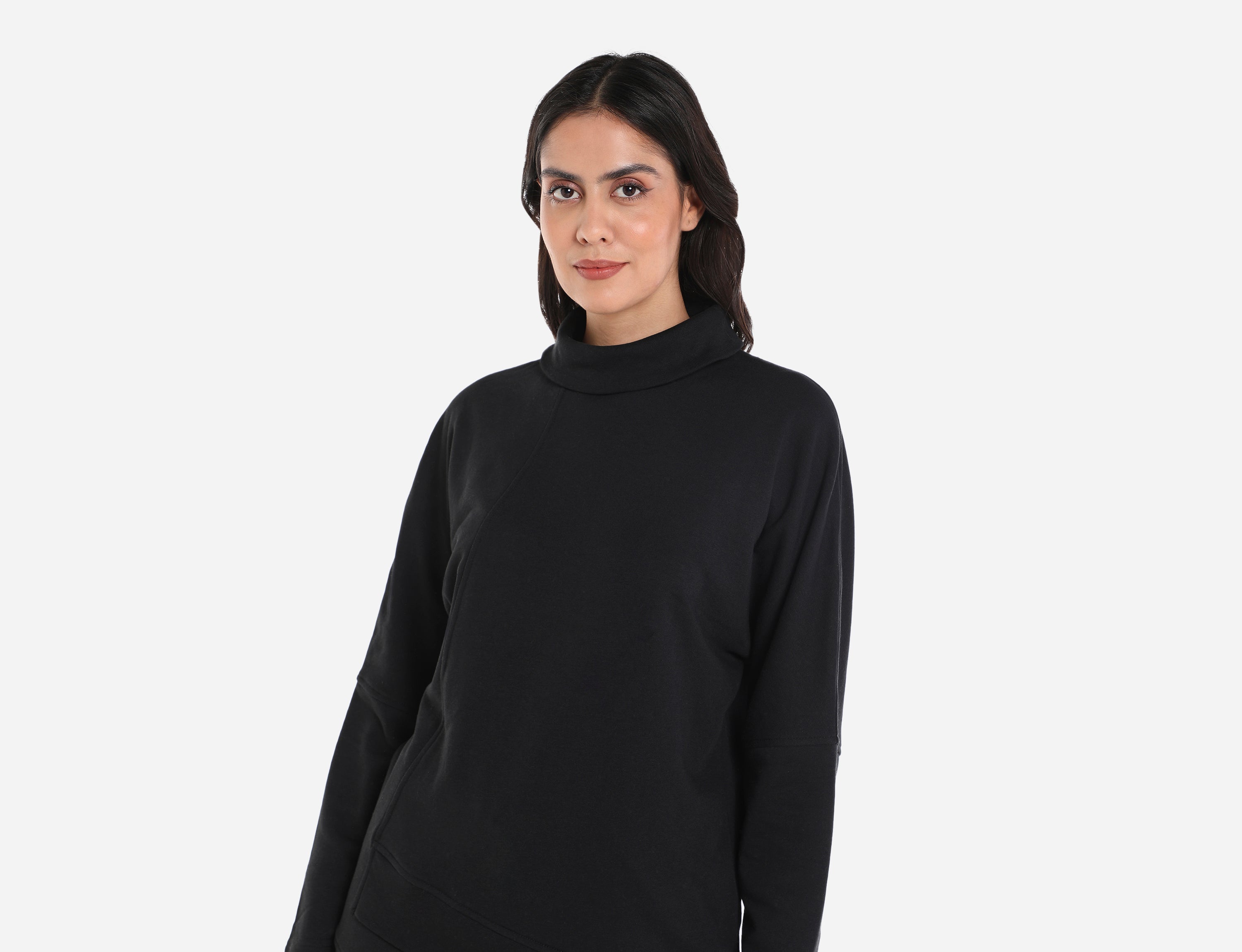 Front Split-Hem Sweatshirt