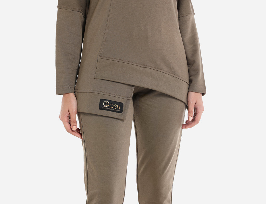 Front Split-Hem Sweatshirt