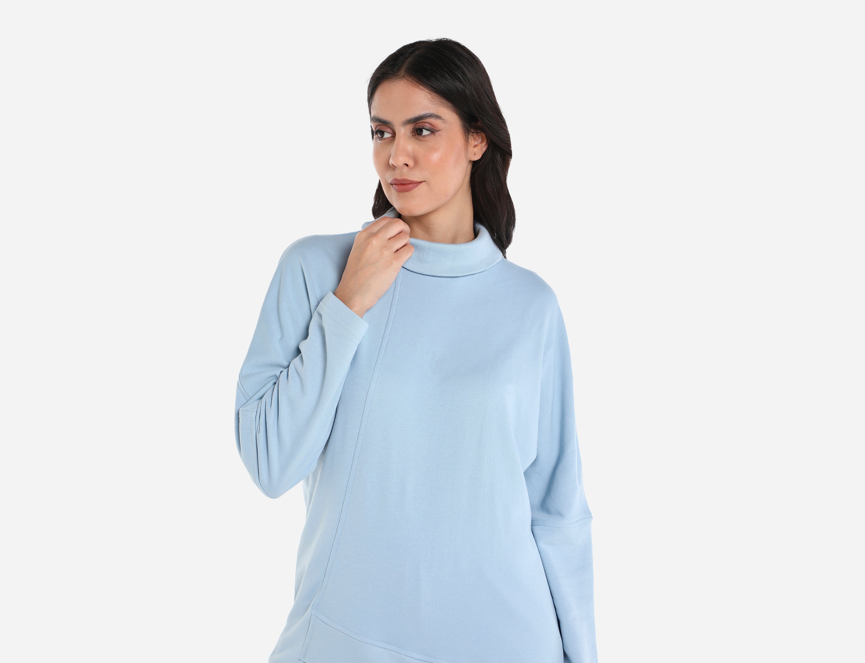 Front Split-Hem Sweatshirt