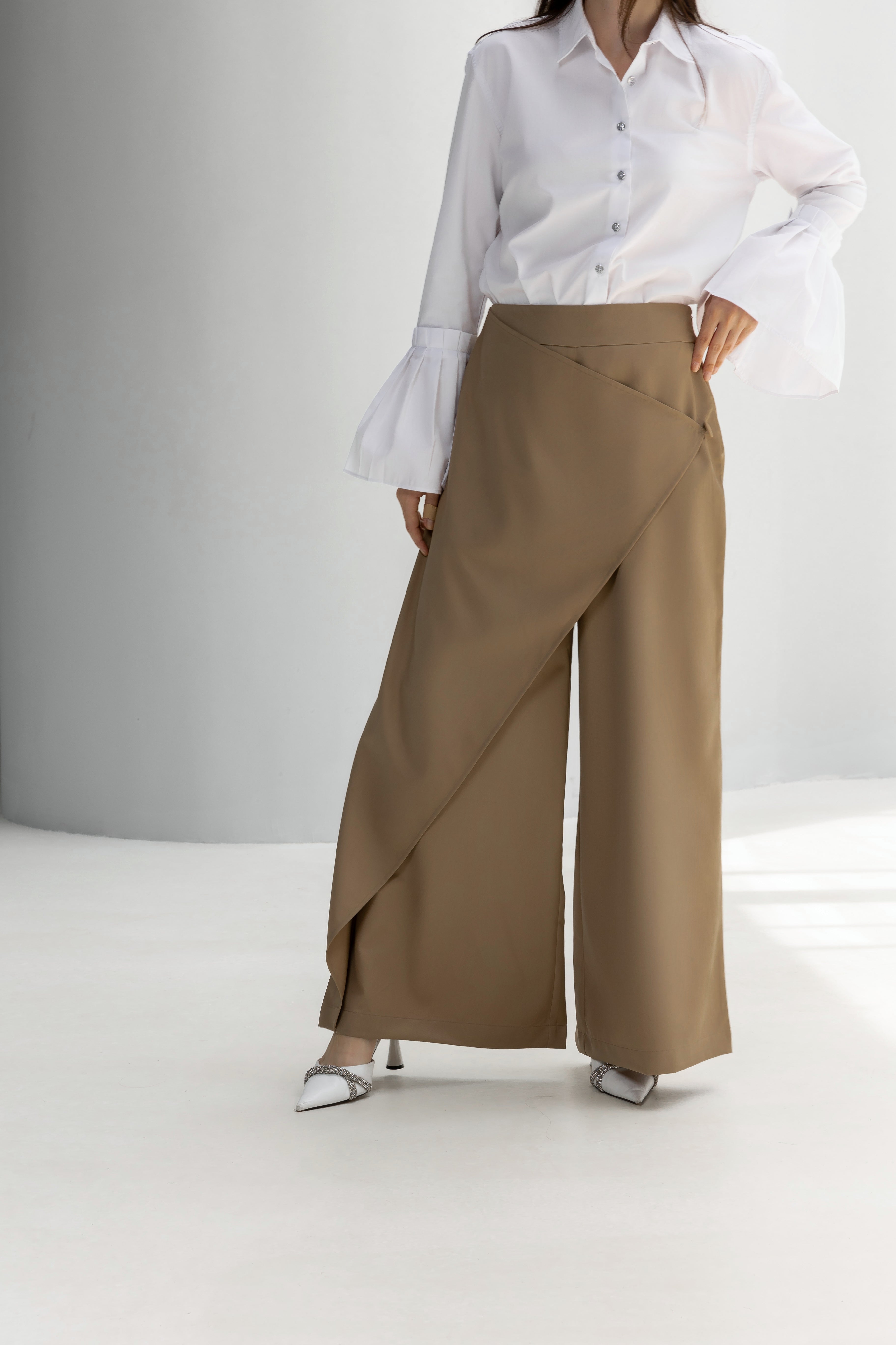 Cross over pants