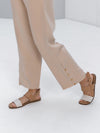 Straight leg pants with studs