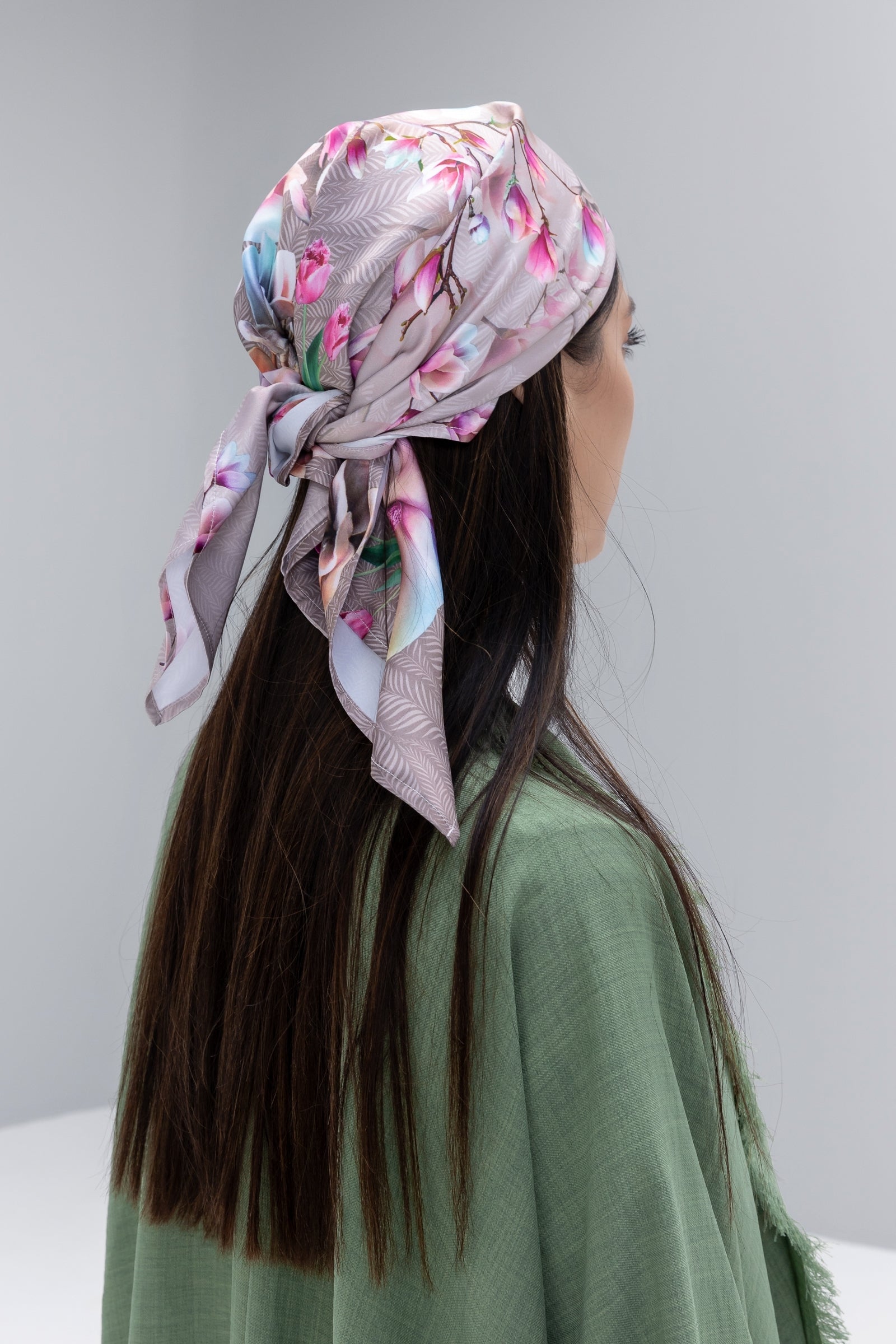 Printed Satin Scarf