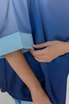 Oversized Ombre Satin Silk Top