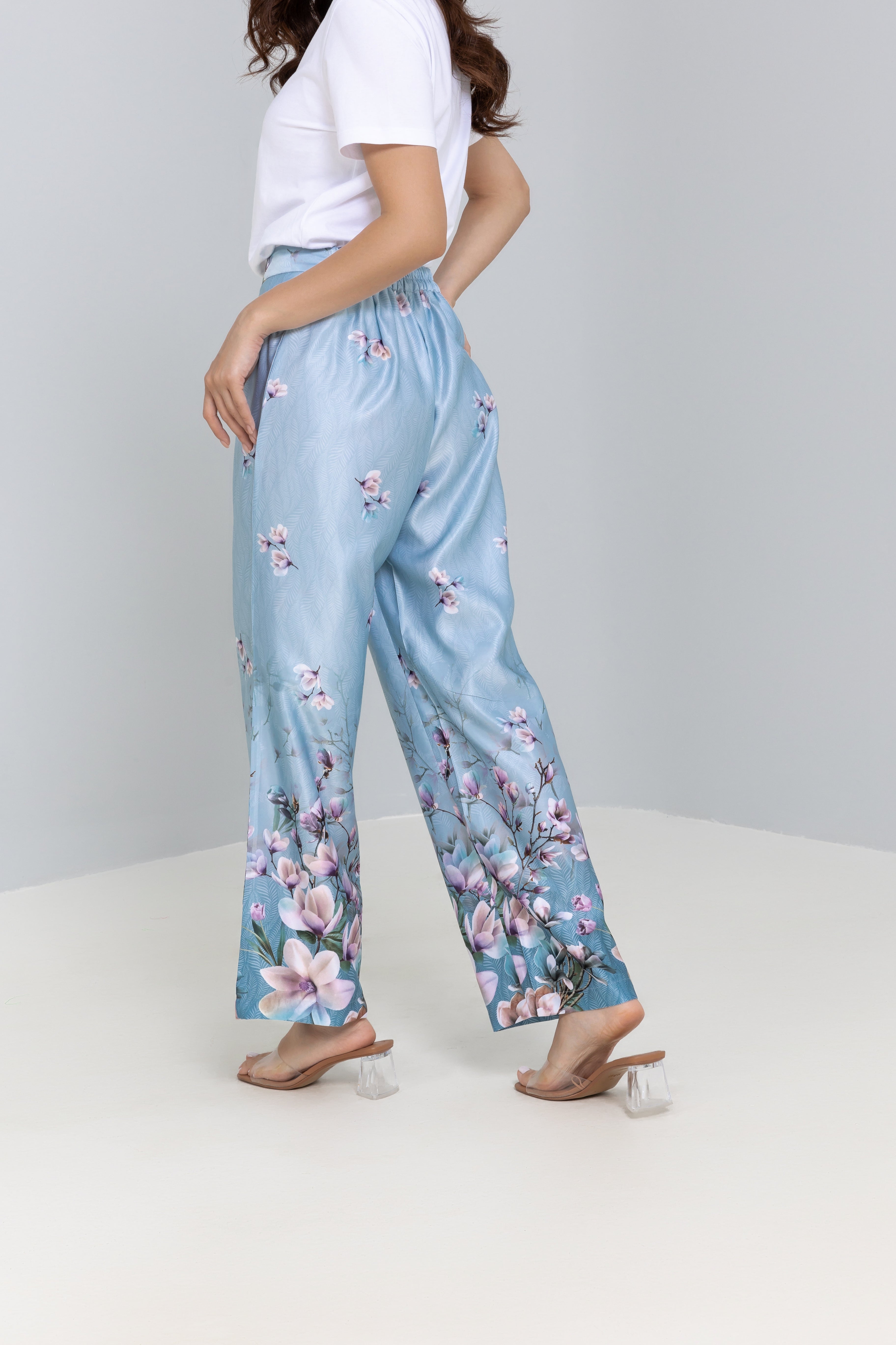 Floral Print Trousers