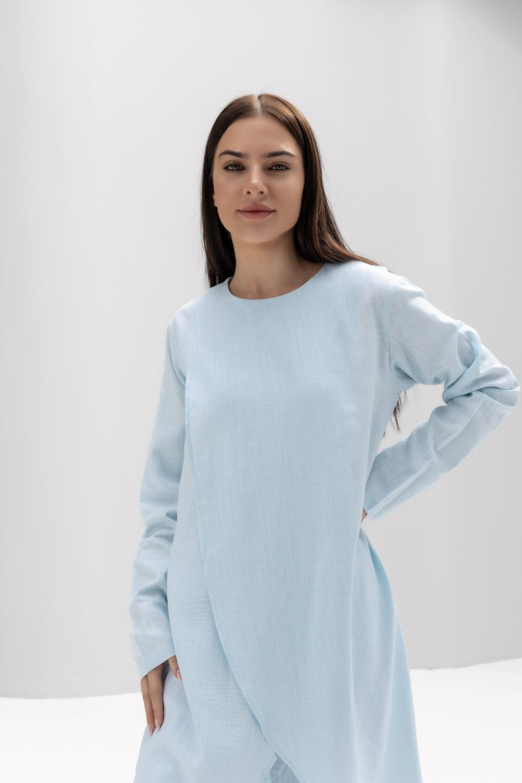 Linen Cross over Top