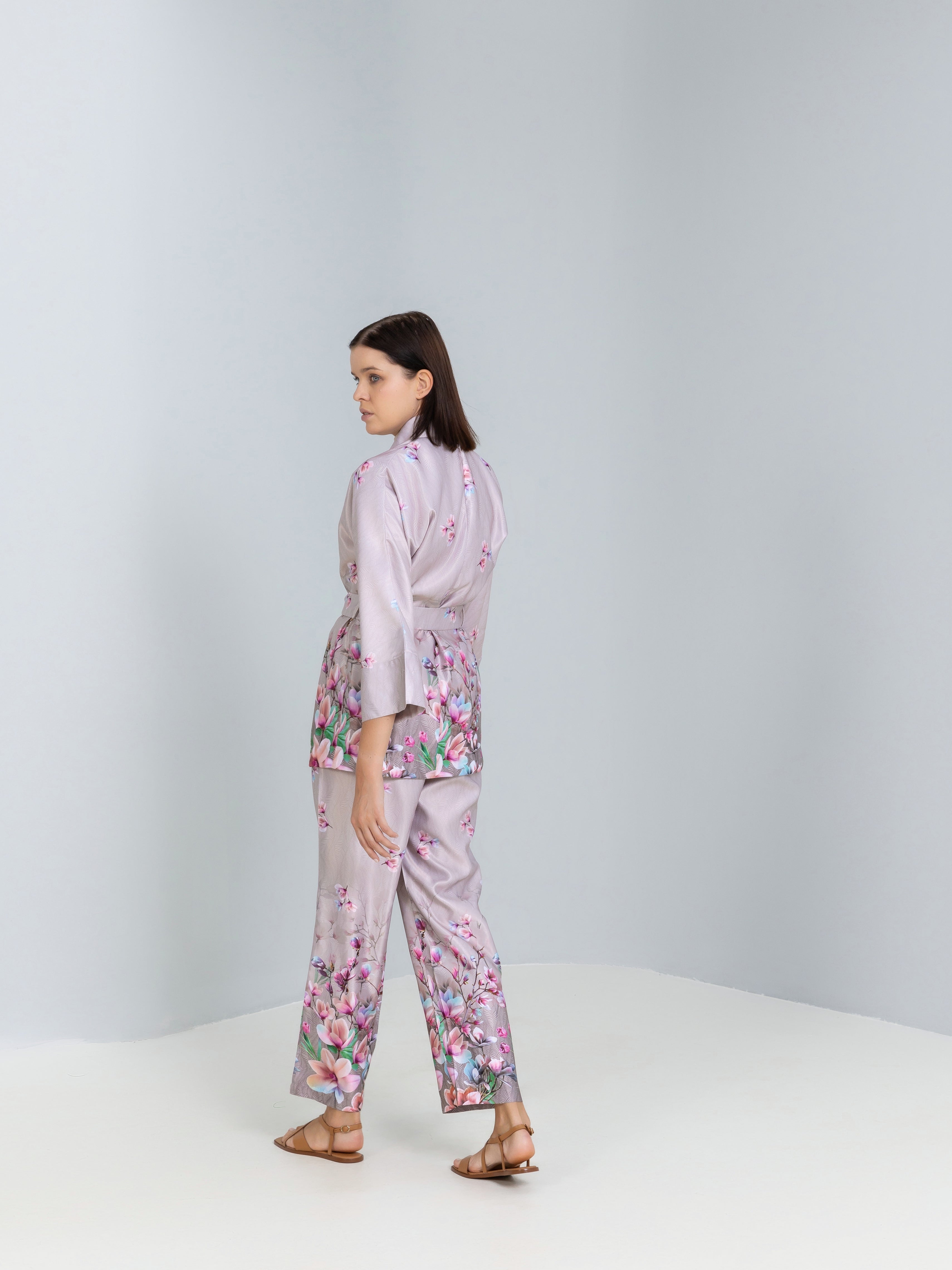 Floral Print Trousers