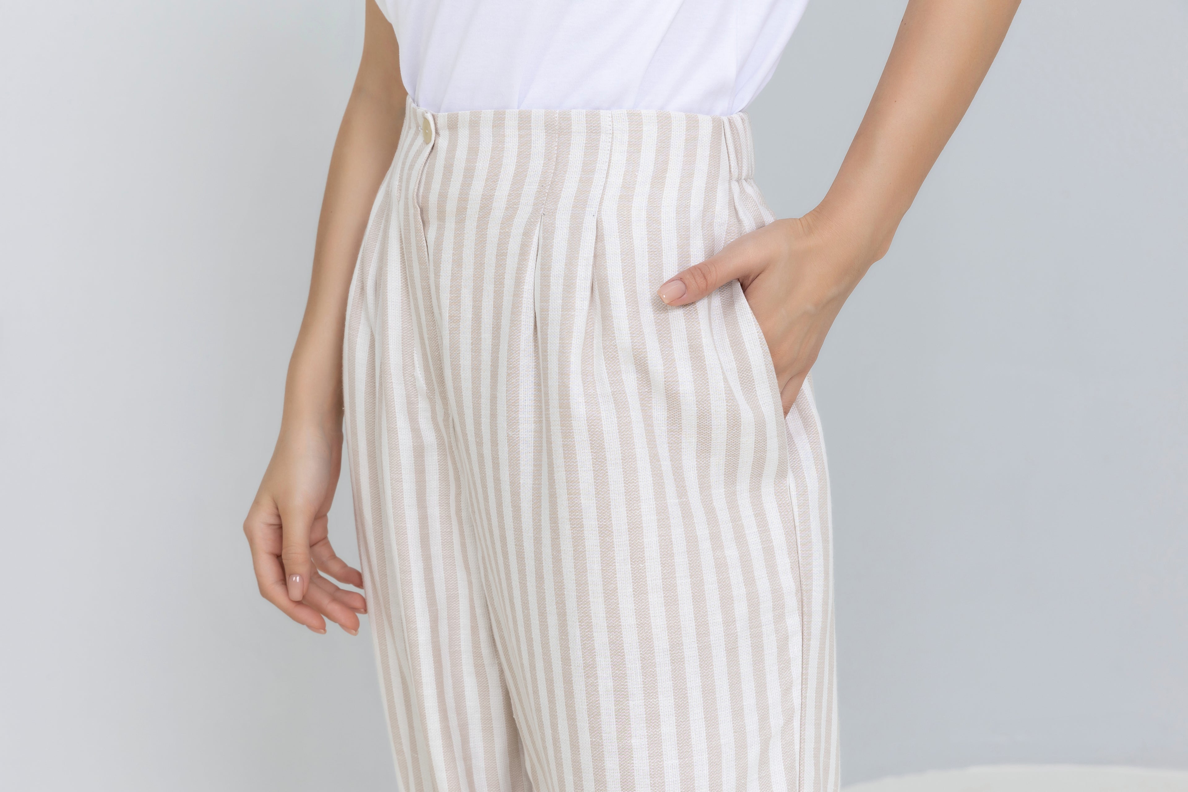 Wide leg Linen Pants
