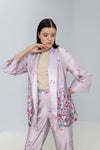 Floral Print Kimono with belt