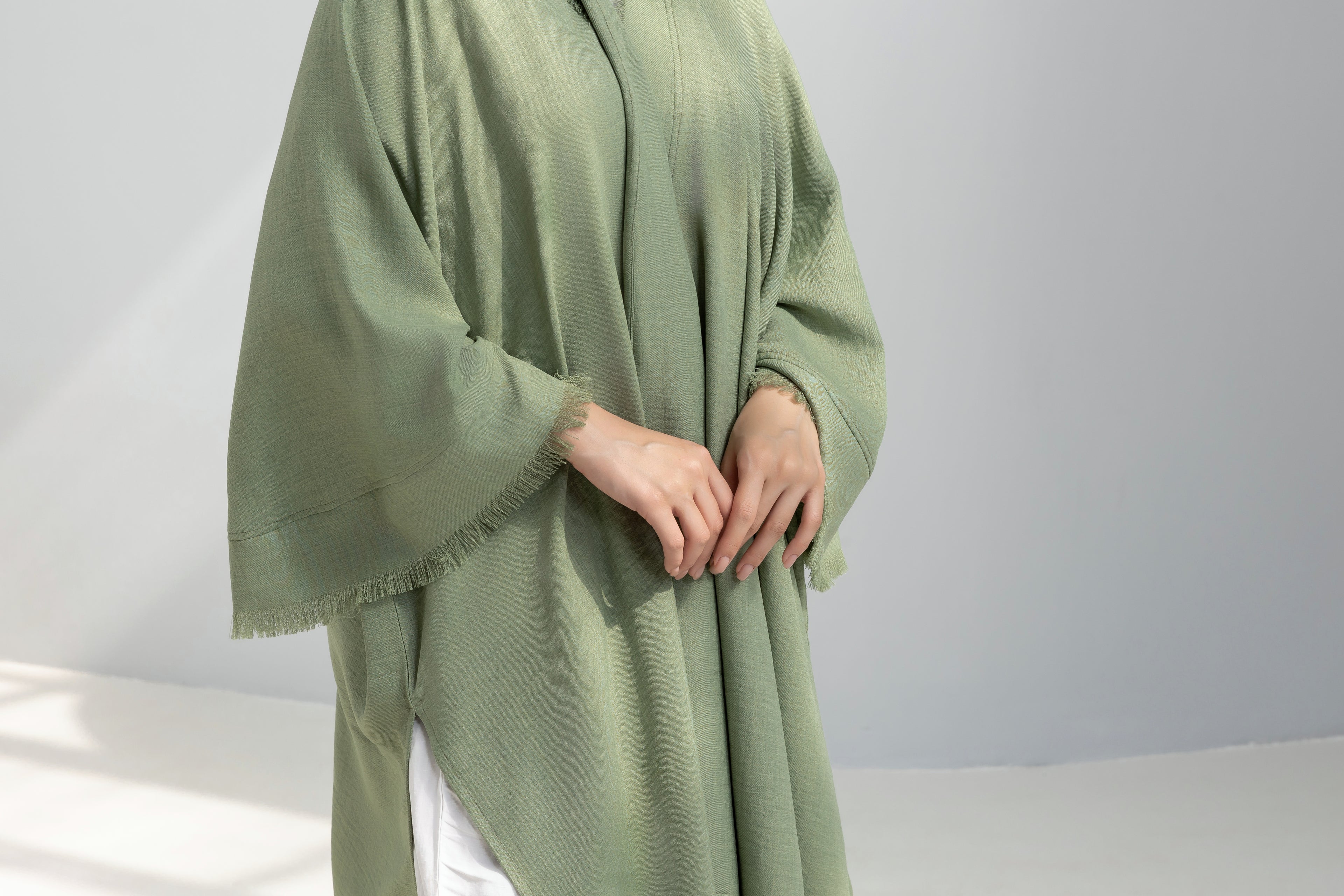 Linen Cardigan with fringes