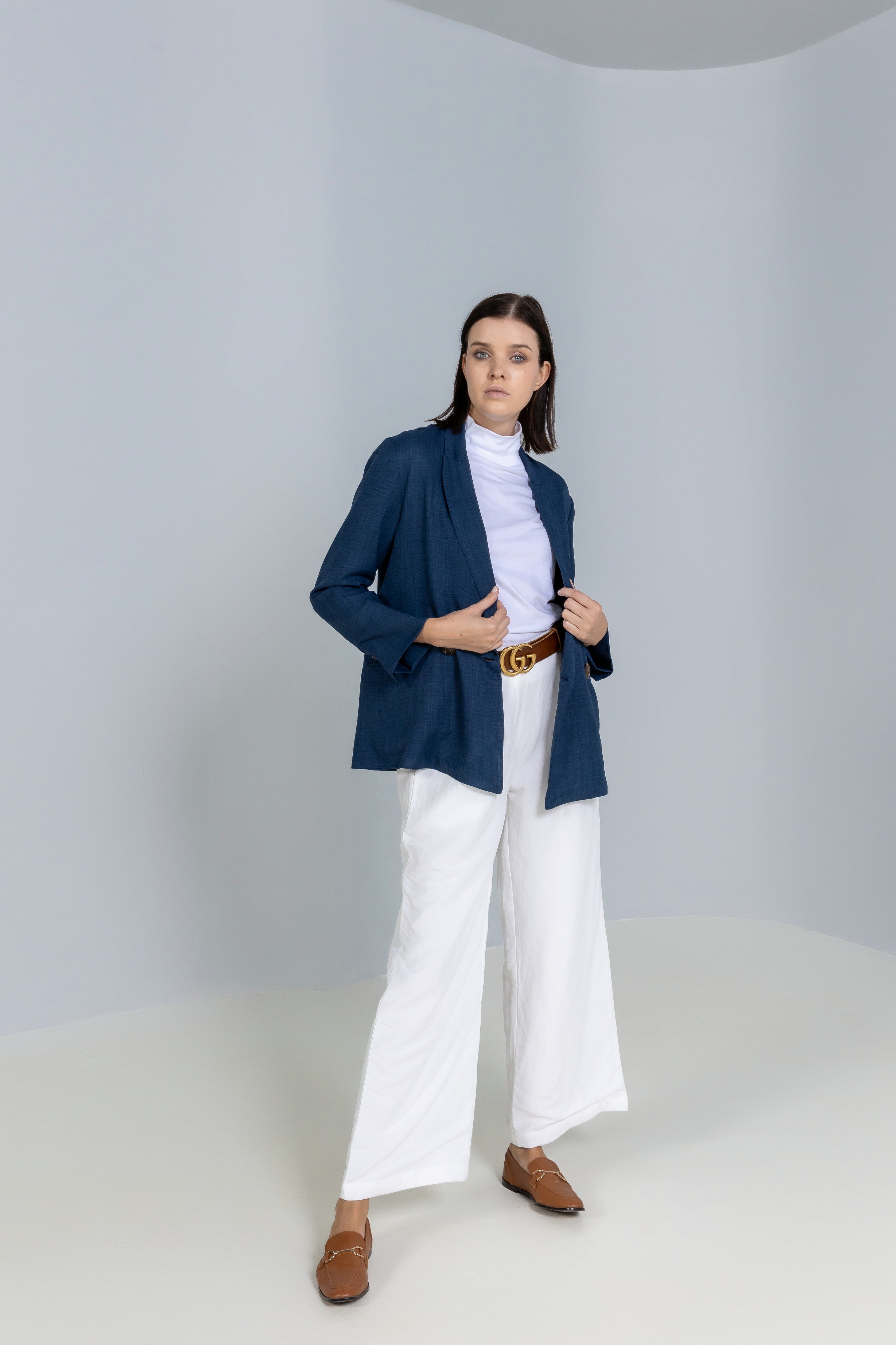 Loose-fit Linen Blazer