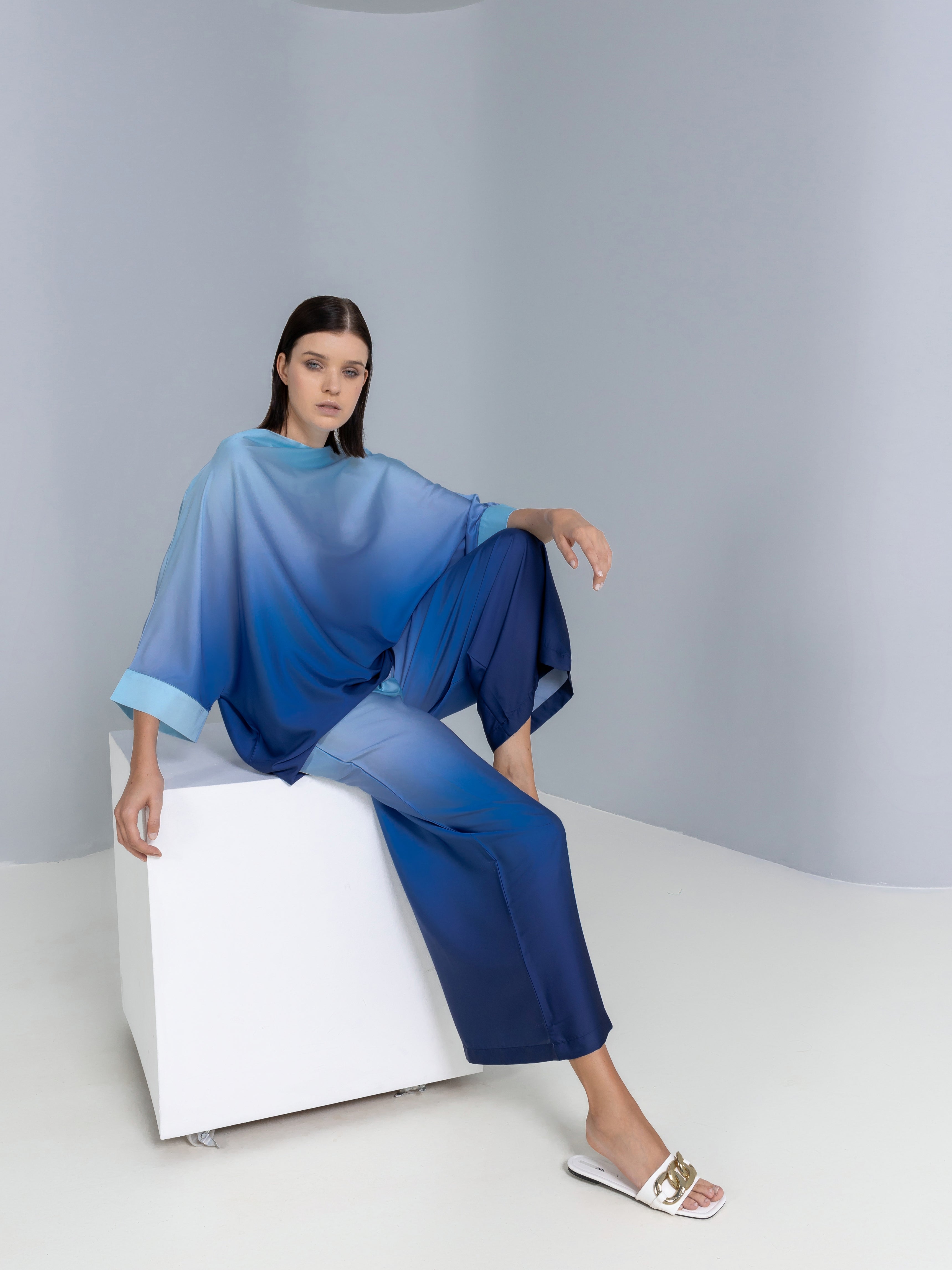 Ombre Satin Silk Co-ord Set (Save 10%)