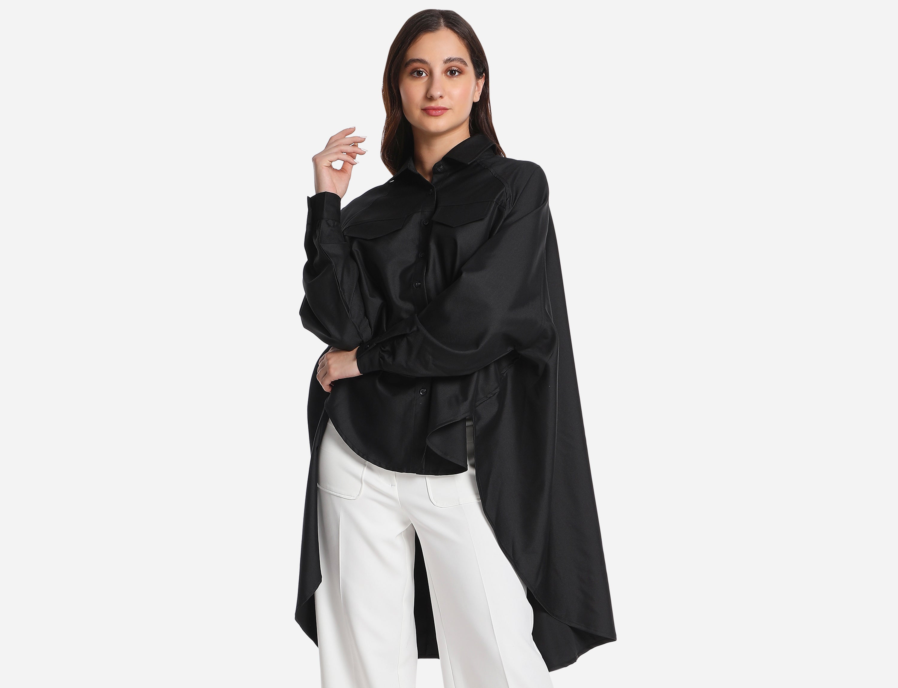 High low oversized shirt