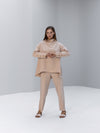 Loose Turtleneck Top with Studs