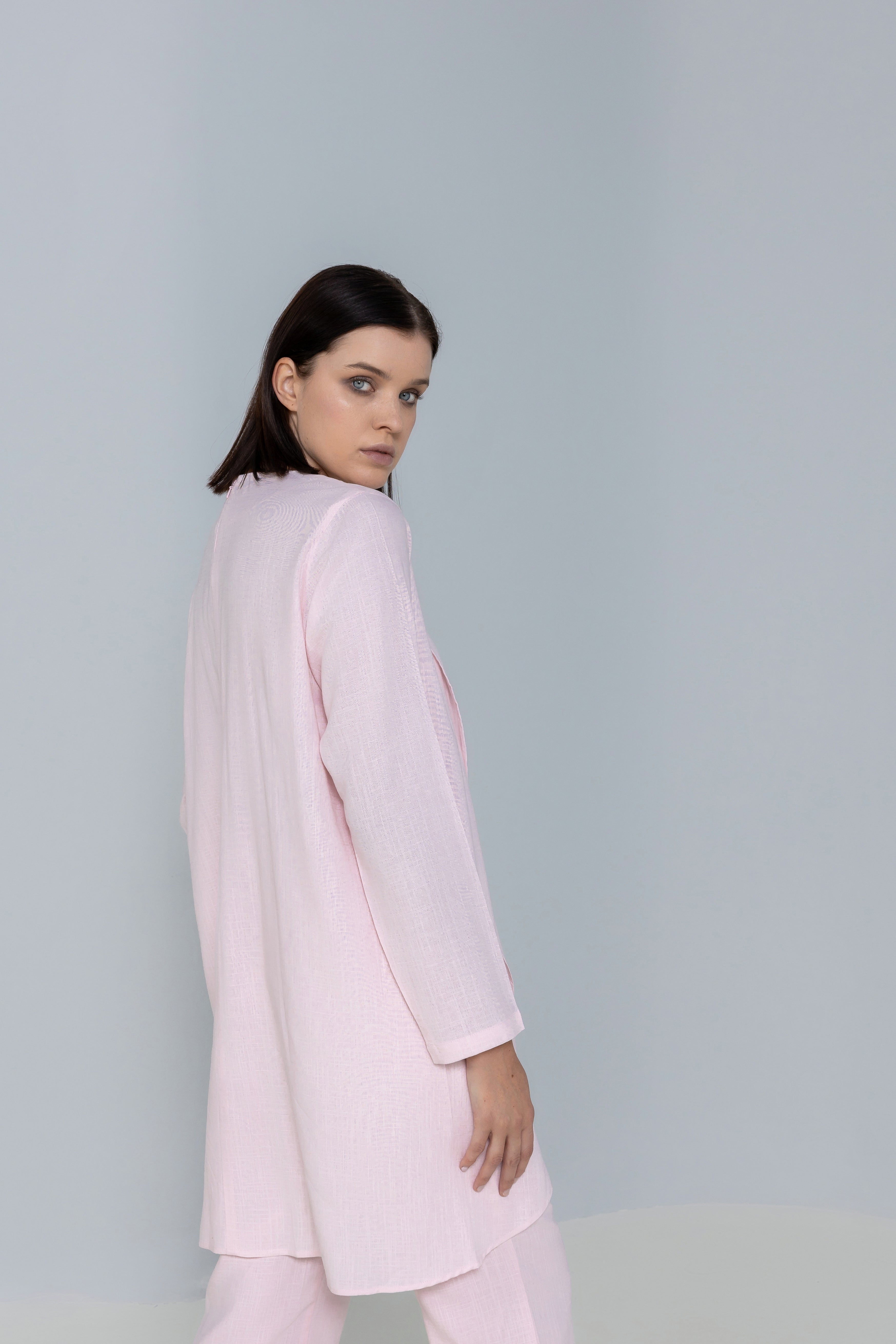 Linen Cross over Top