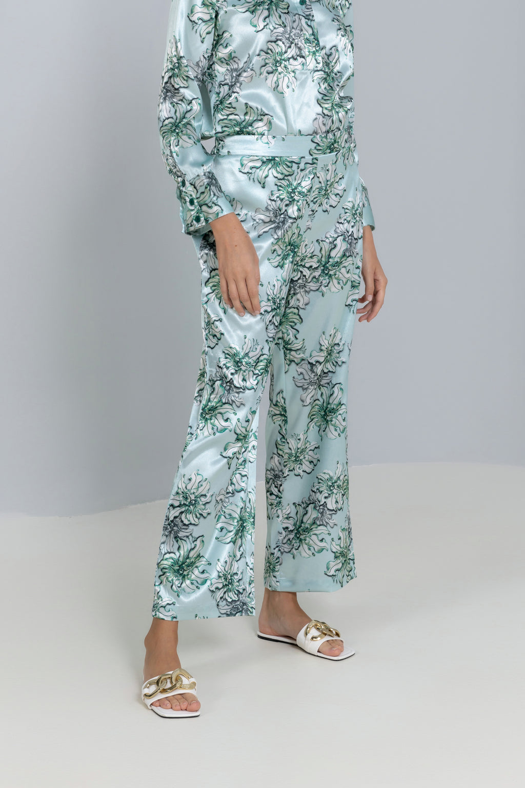 Flowing Printed Trousers