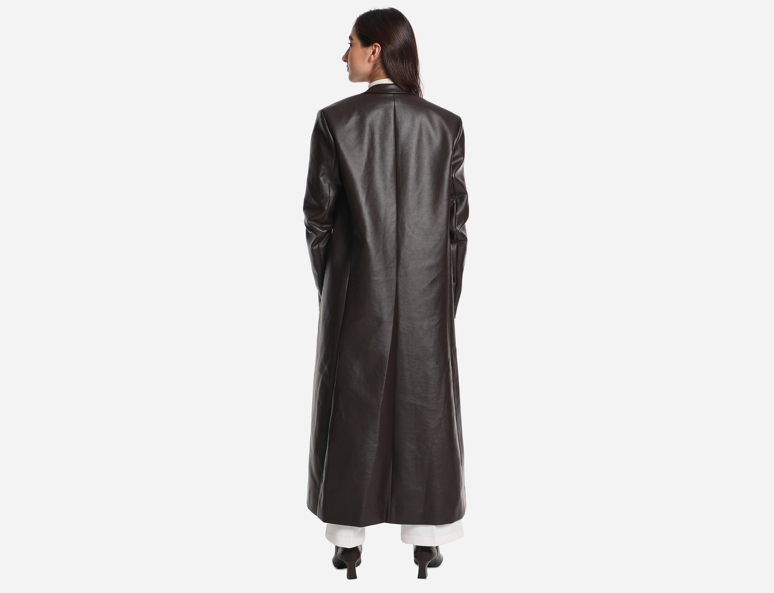 Faux Leather Coat