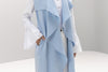 Drap collar sleeveless Long Cardigan