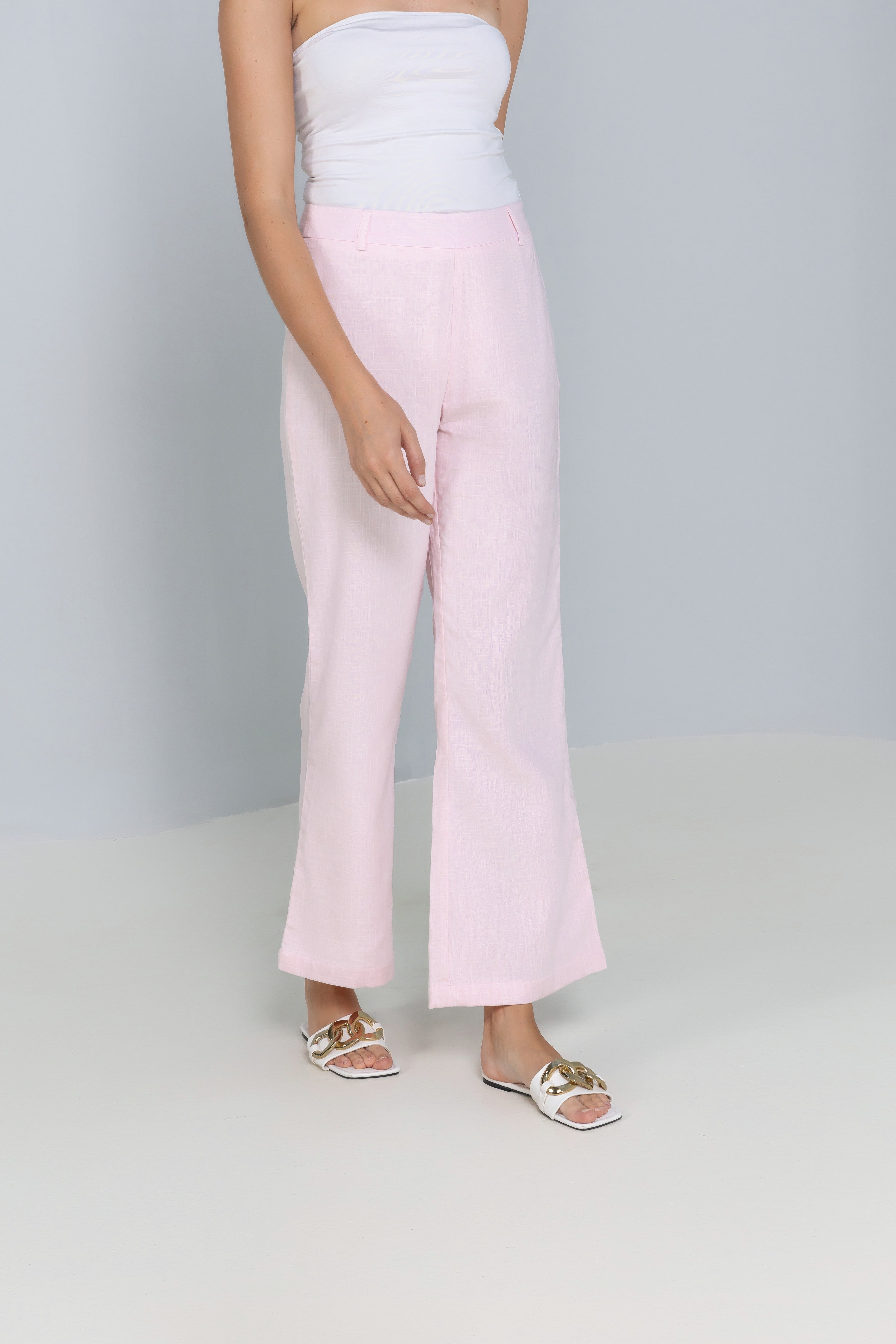Flare Linen Trousers