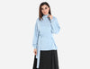 High neck Blouse with belt