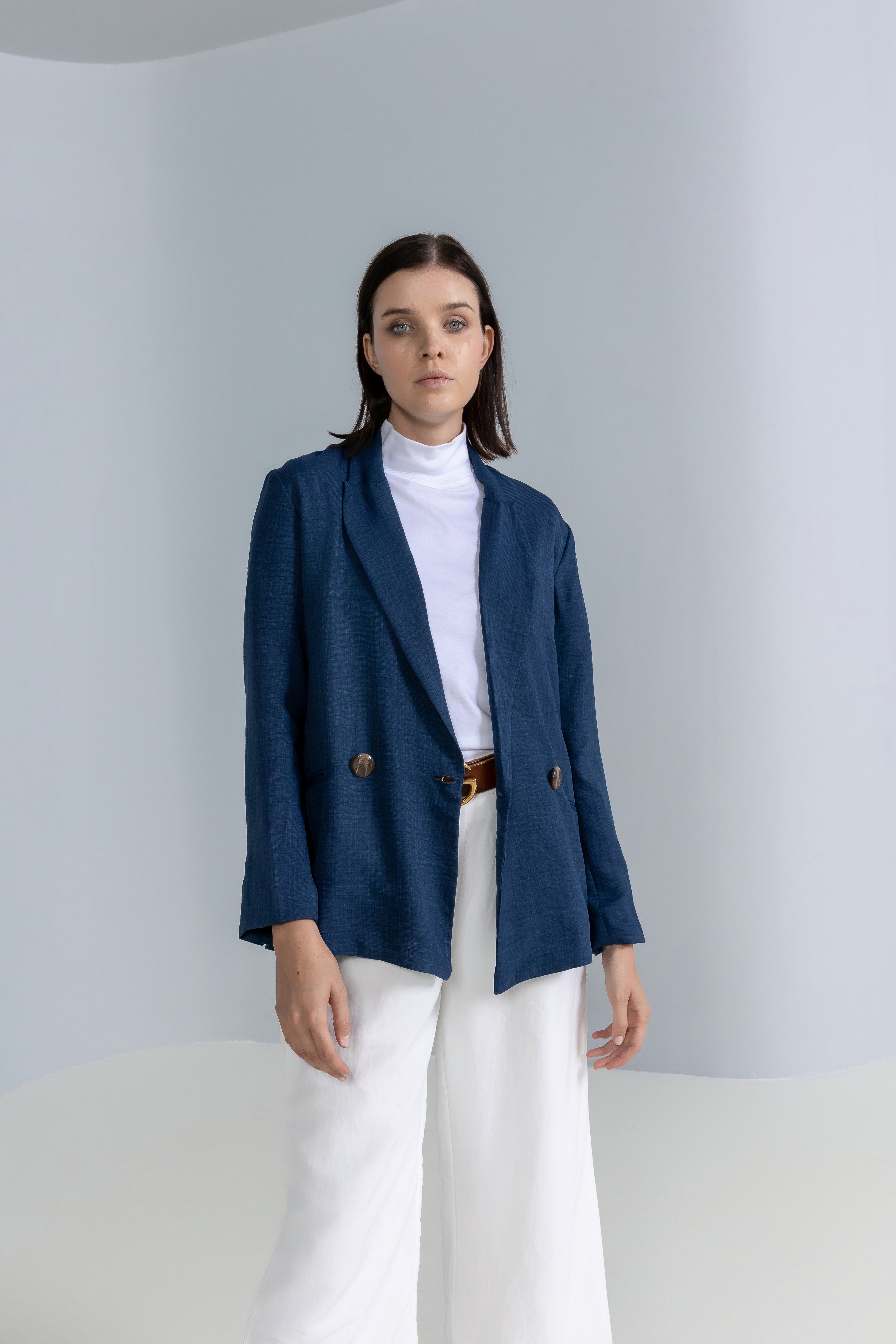 Loose-fit Linen Blazer