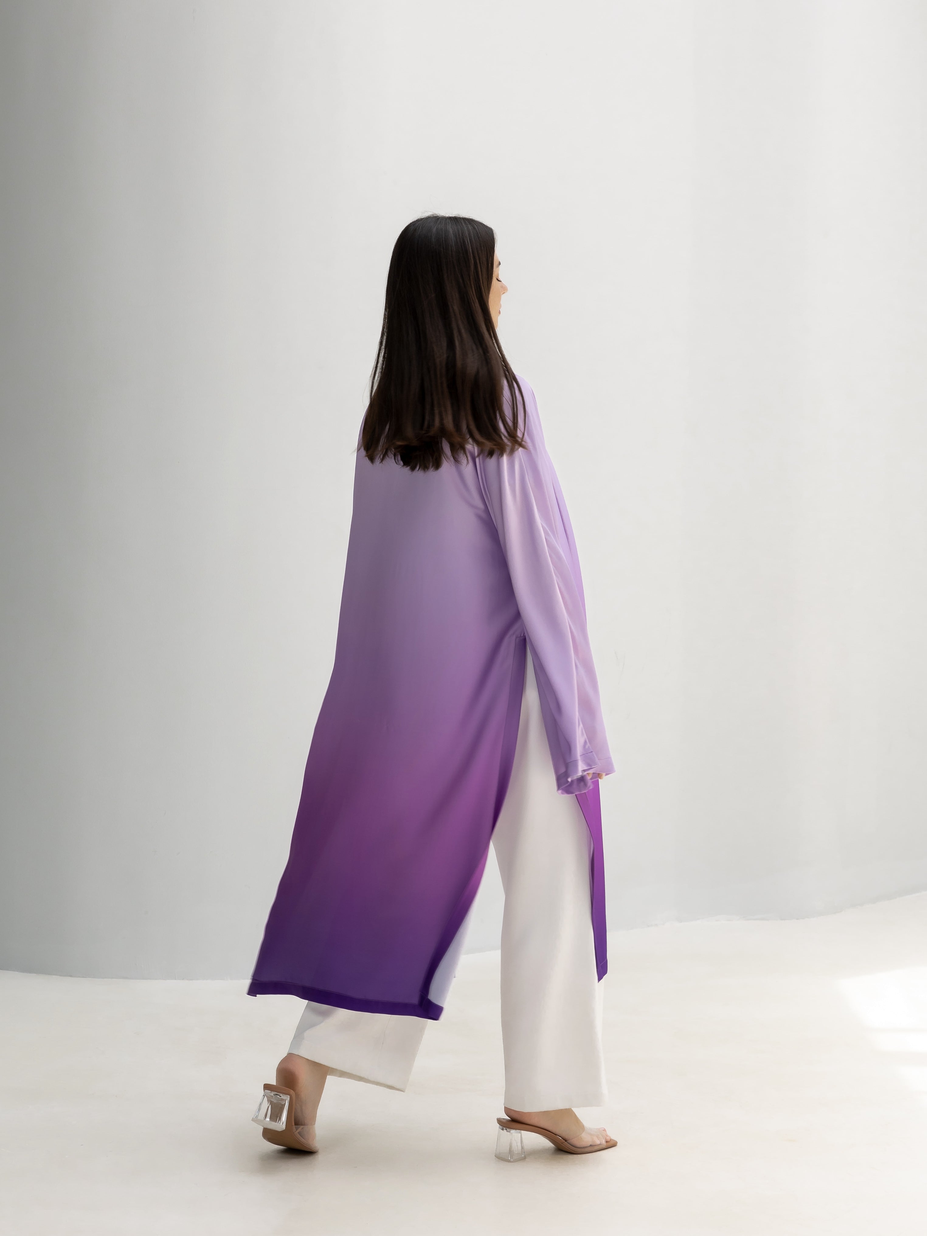 Ombre Satin Cardigan