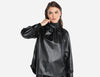 Faux Leather high neck blouse