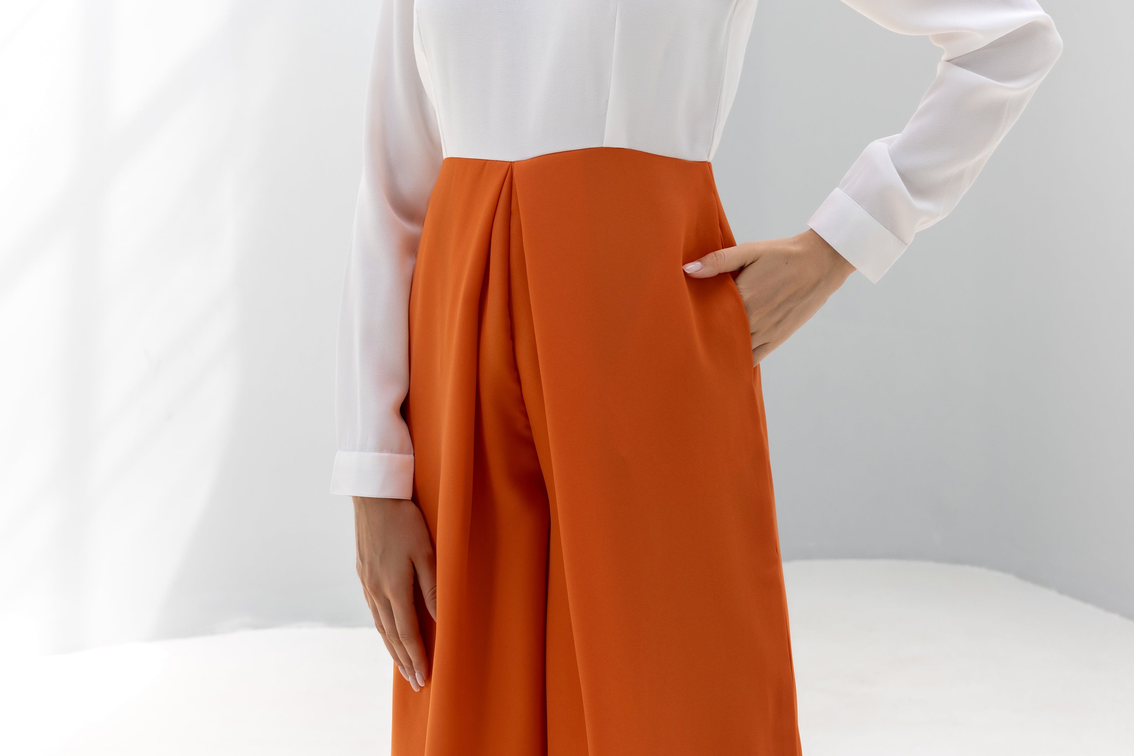 Mandarin Collar Jumpsuit