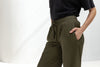 Mid-waist Flowing Silk Trousers