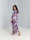 Printed Satin Kimono