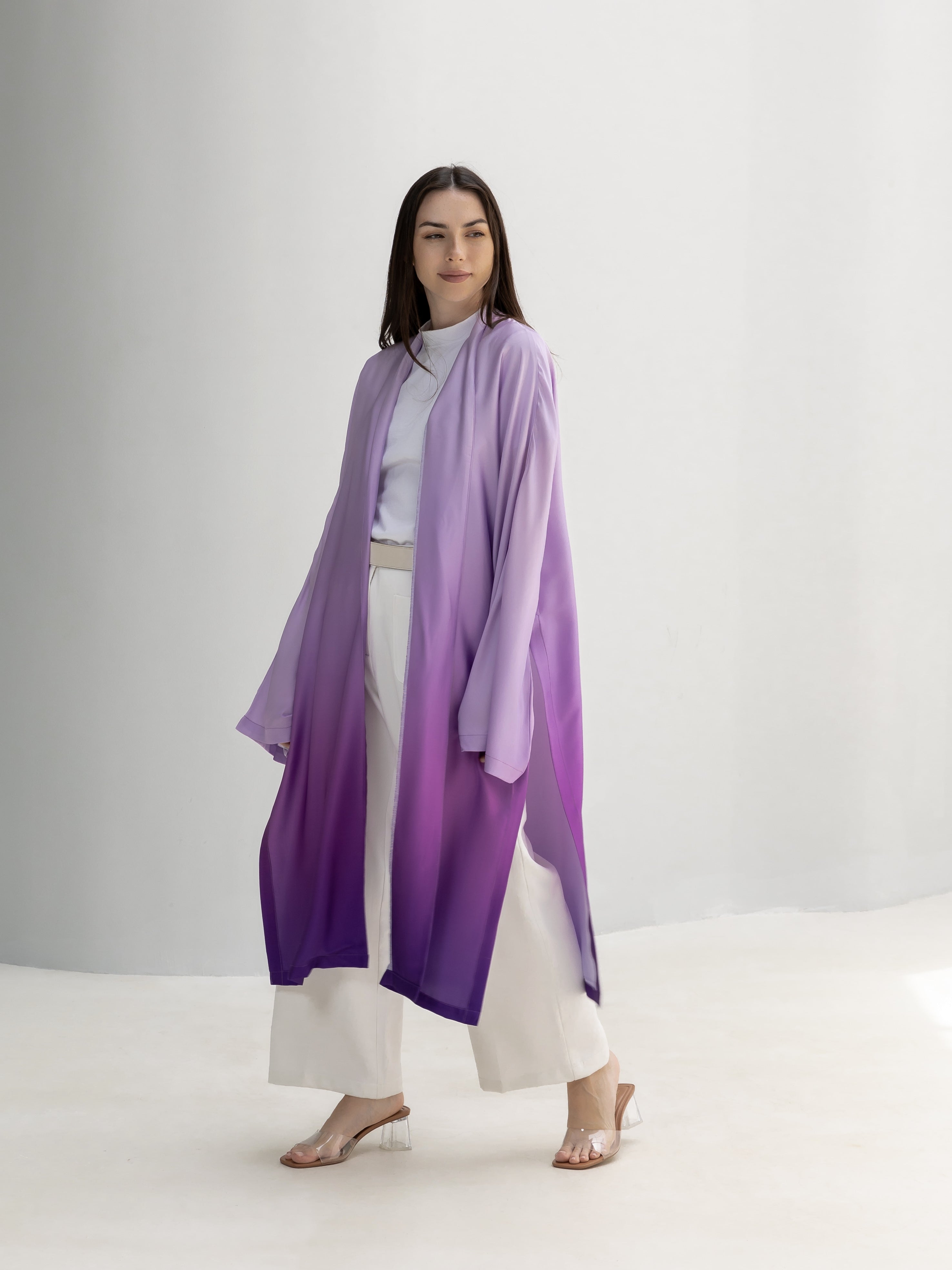 Ombre Satin Cardigan