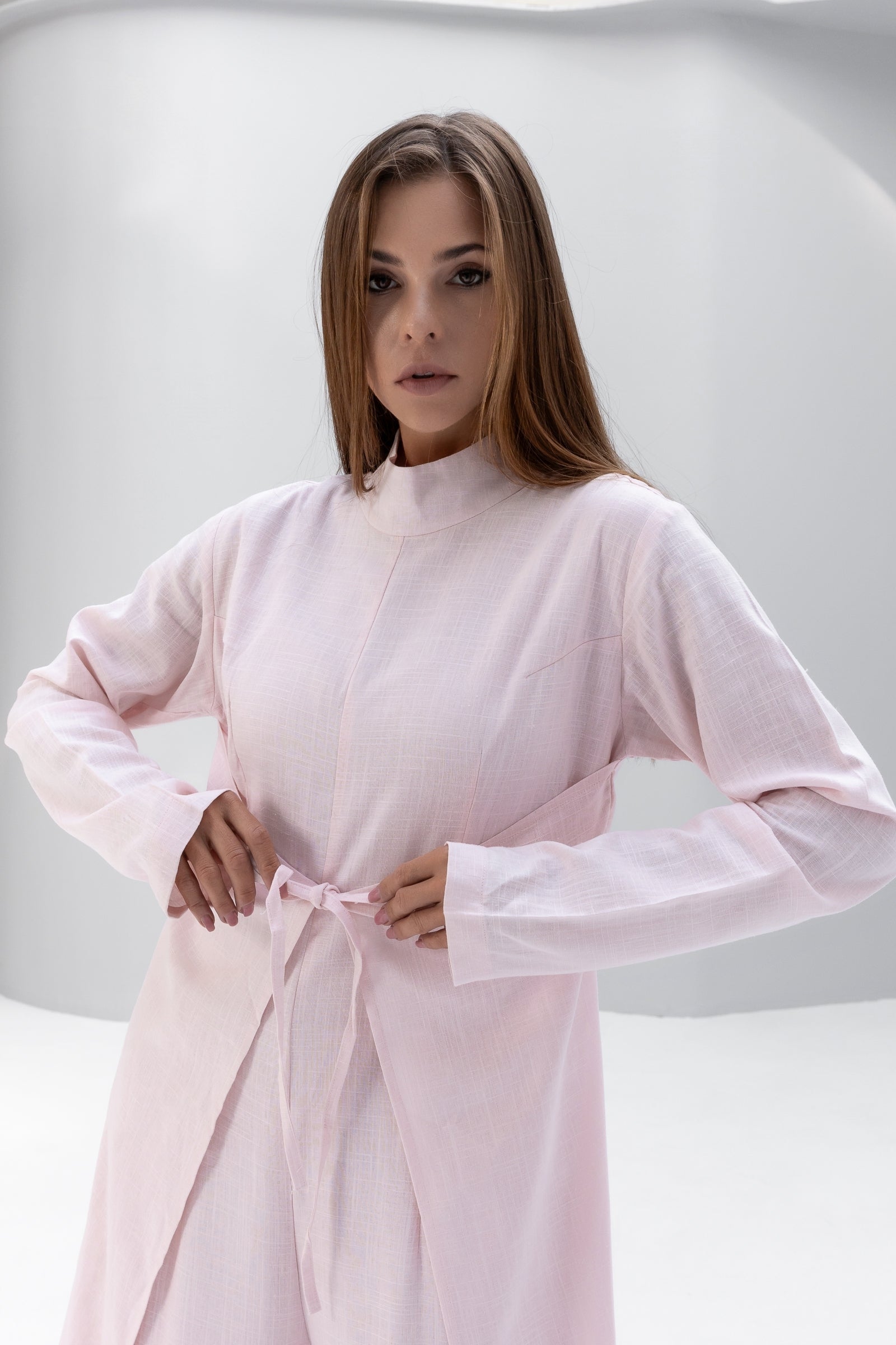 Linen Front Wrapped Jumpsuit