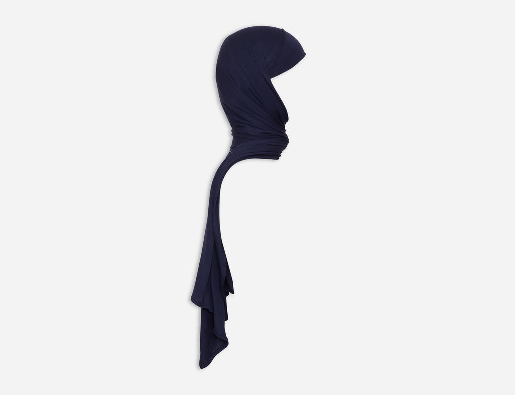 Scarf with visible Under-Hijab with short cords