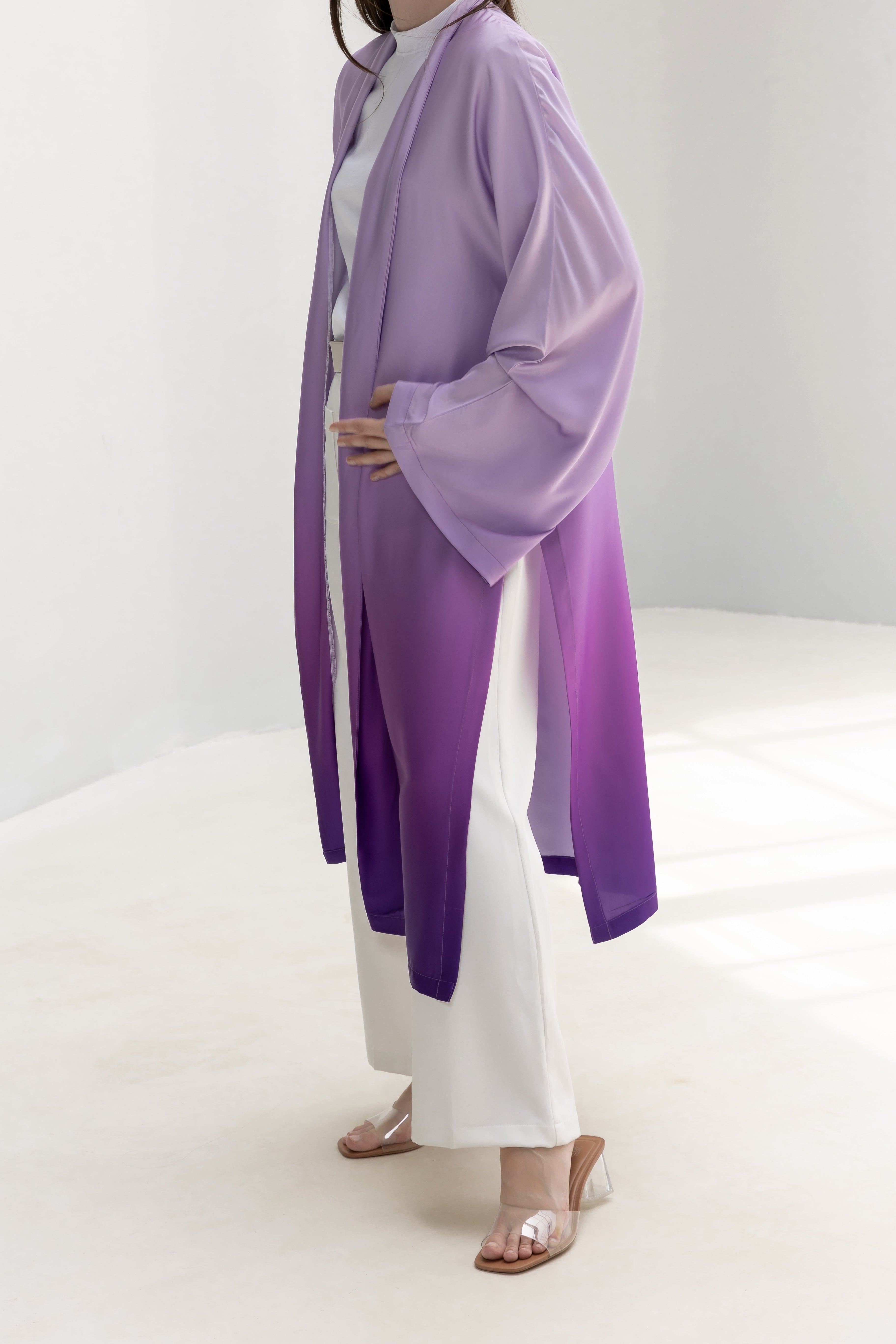 Ombre Satin Cardigan