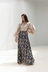 Maxi Flared Printed Skirt