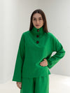 H-line High collar Top