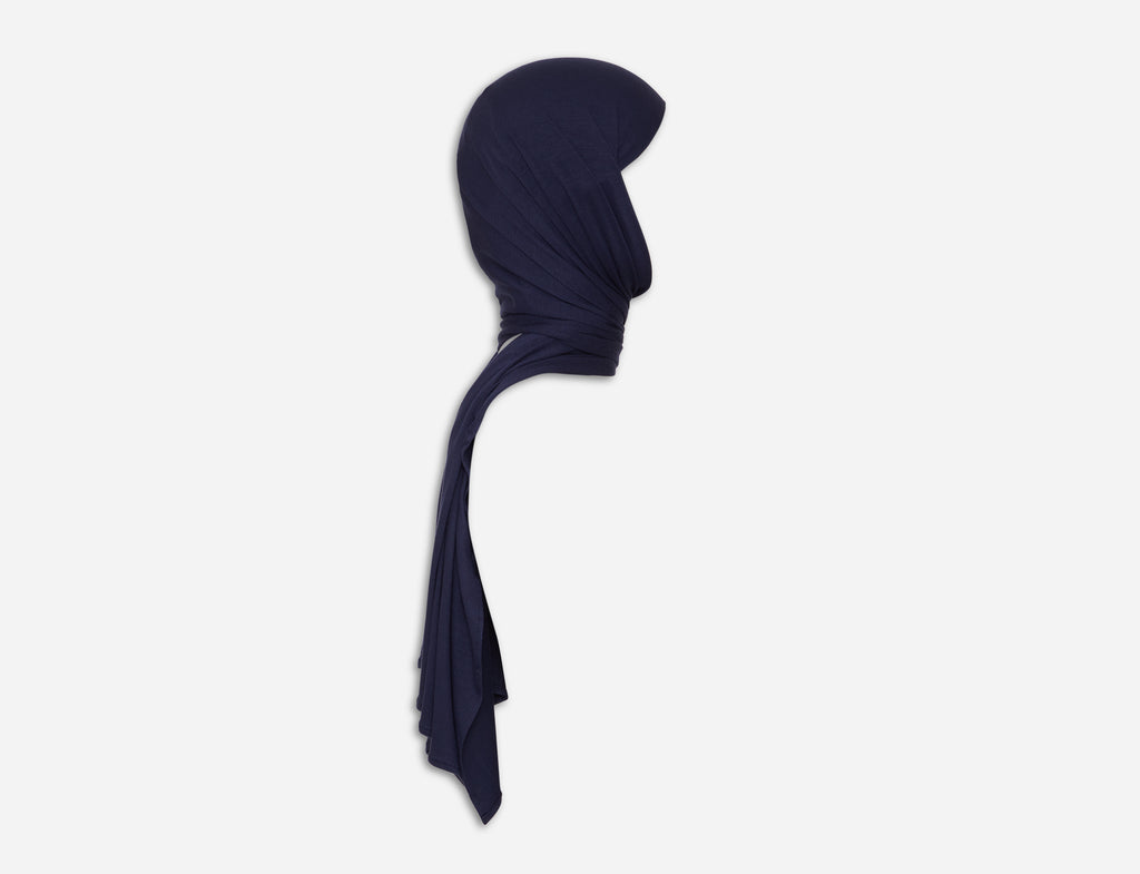 Scarf with invisible Under-Hijab with short cords