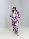 Printed Satin Kimono
