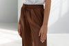Mid-waist Flowing Silk Trousers
